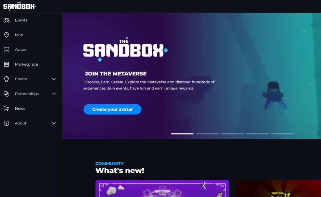 Sandbox Metaverse Games